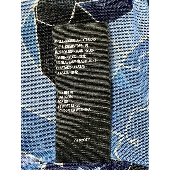 NWT Free People Blue Black Dark Combo Technicolor Floral Smocked Bubble Top Boho - Picture 8 of 8